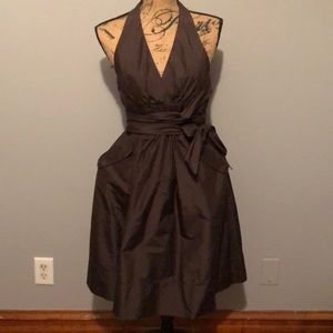 BCBG Brown Halter Dress